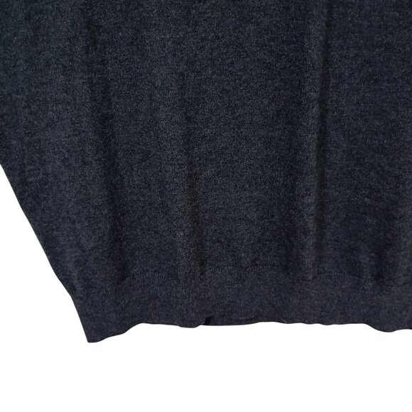 Kallspin Sweater Vest Charcoal Gray V-Neck Sz XXXL Cashmere Wool Blend Soft Knit - Picture 4 of 7